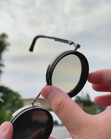 Lunettes de soleil rétro réglables avec lentilles à filtre ND